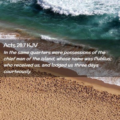 Acts 28:7 KJV Free Bible Images