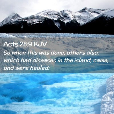 Acts 28:9 KJV Free Bible Images