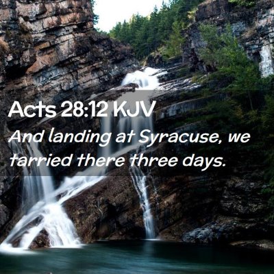 Acts 28:12 KJV Free Bible Images