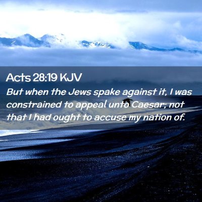 Acts 28:19 KJV Free Bible Images