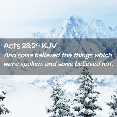 Acts 28:24 KJV Free Bible Images