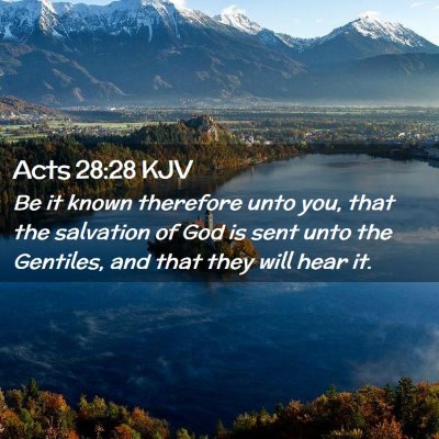 Acts 28:28 KJV Free Bible Images