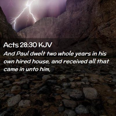 Acts 28:30 KJV Free Bible Images