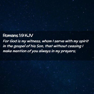 Romans 1:9 KJV Free Bible Images