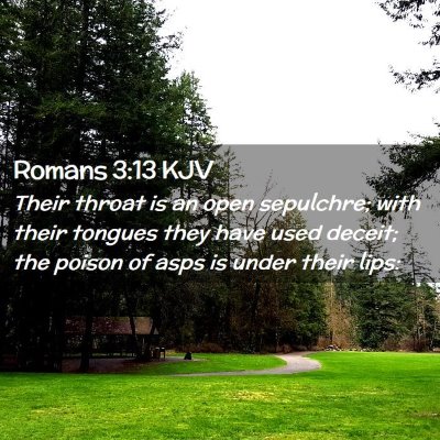 Romans 3:13 KJV Free Bible Images