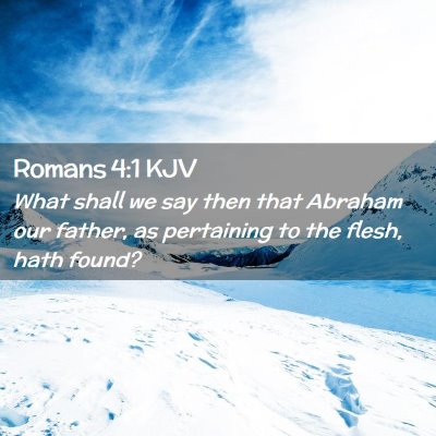 Romans 4:1 KJV Free Bible Images