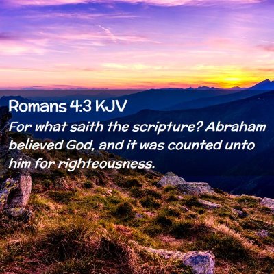 Romans 4:3 KJV Free Bible Images