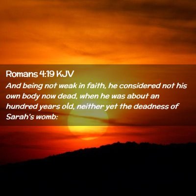 Romans 4:19 KJV Free Bible Images