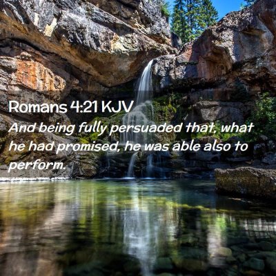 Romans 4:21 KJV Free Bible Images