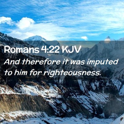 Romans 4:22 KJV Free Bible Images