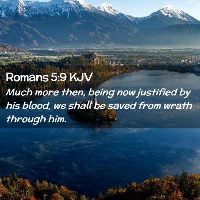 Romans 5:9 KJV Free Bible Images