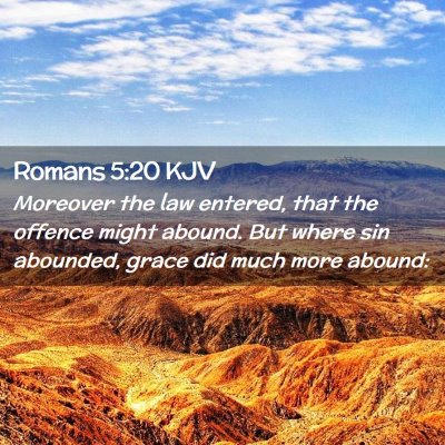 Romans 5:20 KJV Free Bible Images