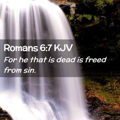 Romans 6:7 KJV Free Bible Images