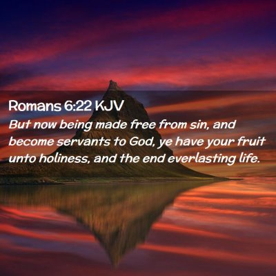 Romans 6:22 KJV Free Bible Images