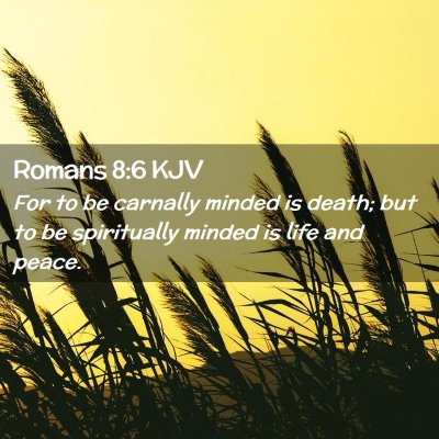 Romans 8:6 KJV Free Bible Images