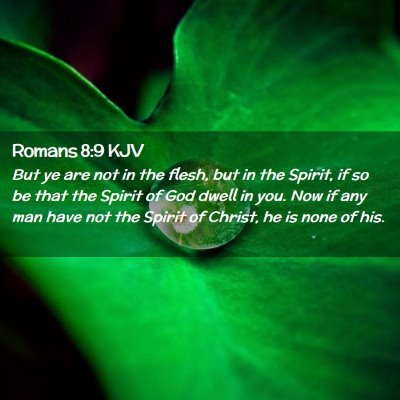 Romans 8:9 KJV Free Bible Images