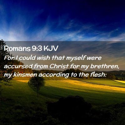 Romans 9:3 KJV Free Bible Images