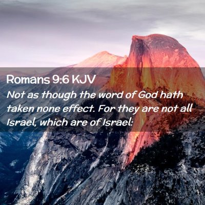 Romans 9:6 KJV Free Bible Images