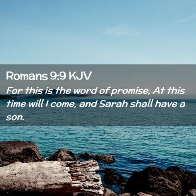 Romans 9:9 KJV Free Bible Images