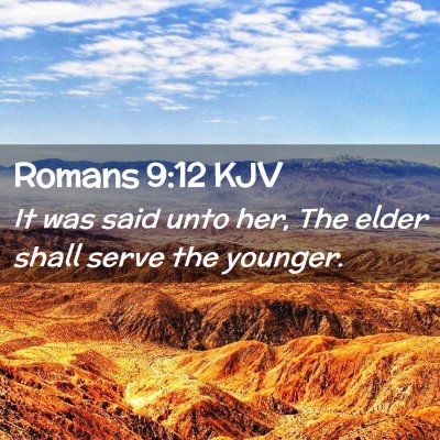 Romans 9:12 KJV Free Bible Images