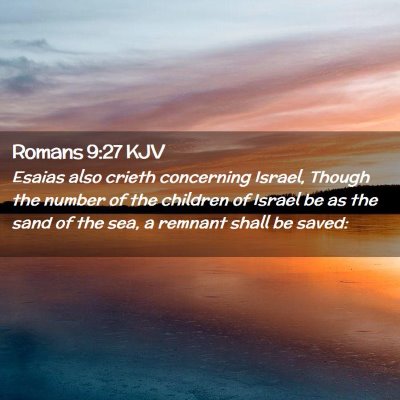 Romans 9:27 KJV Free Bible Images