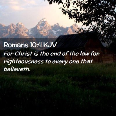 Romans 10:4 KJV Free Bible Images