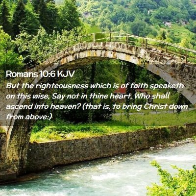 Romans 10:6 KJV Free Bible Images