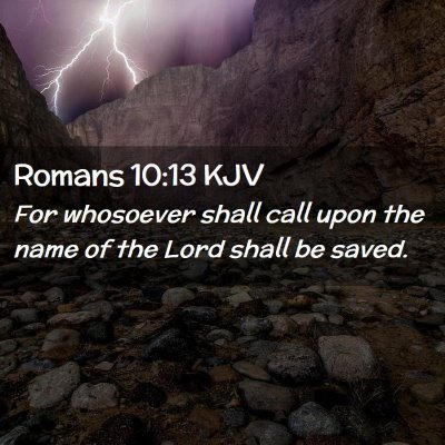 Romans 10:13 KJV Free Bible Images