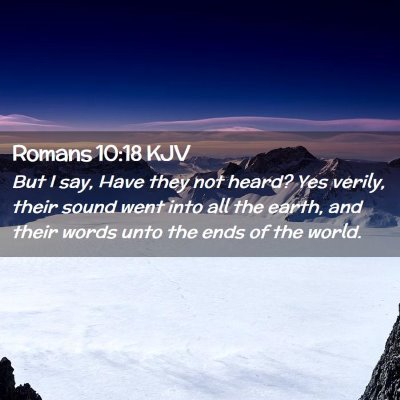 Romans 10:18 KJV Free Bible Images