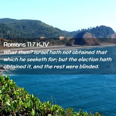 Romans 11:7 KJV Free Bible Images