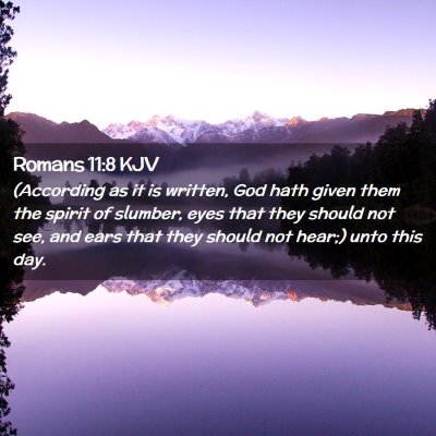 Romans 11:8 KJV Free Bible Images