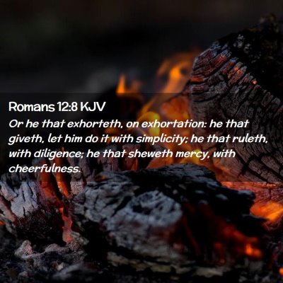 Romans 12:8 KJV Free Bible Images