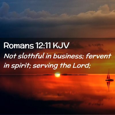 Romans 12:11 KJV Free Bible Images