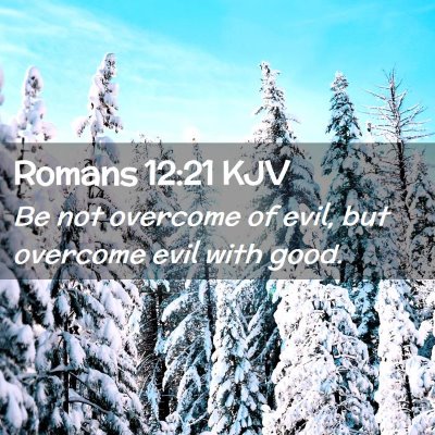 Romans 12:21 KJV Free Bible Images