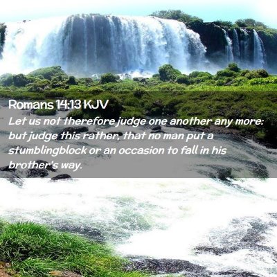 Romans 14:13 KJV Free Bible Images