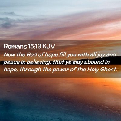 Romans 15:13 KJV Free Bible Images