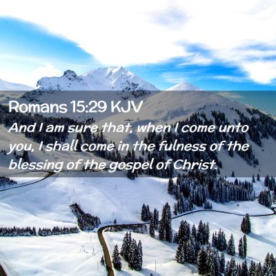 Romans 15:29 KJV Free Bible Images