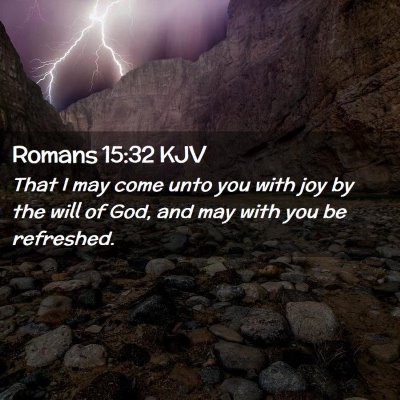 Romans 15:32 KJV Free Bible Images