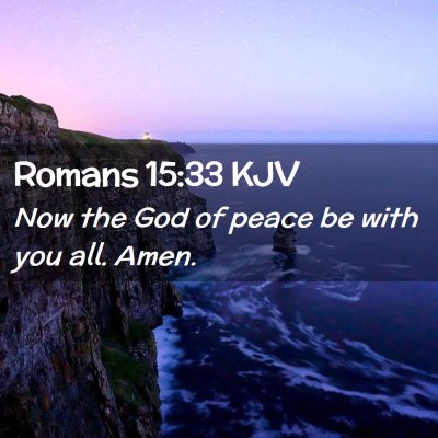 Romans 15:33 KJV Free Bible Images