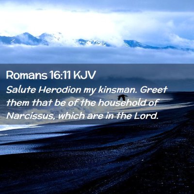 Romans 16:11 KJV Free Bible Images