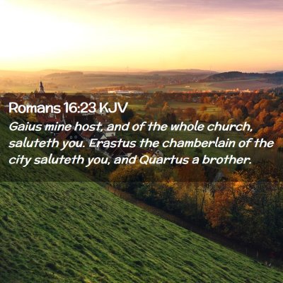 Romans 16:23 KJV Free Bible Images