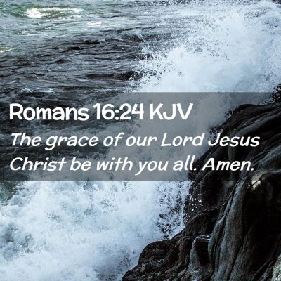 Romans 16:24 KJV Free Bible Images