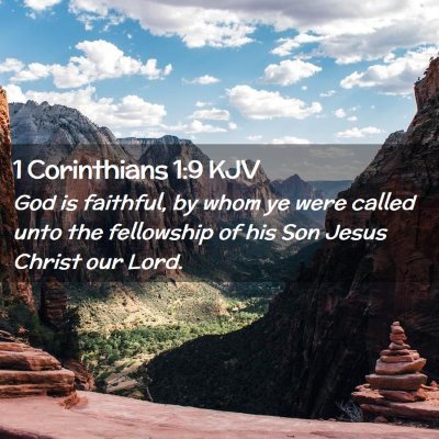 1 Corinthians 1:9 KJV Free Bible Images