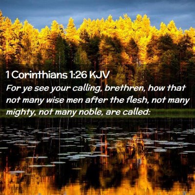 1 Corinthians 1:26 KJV Free Bible Images