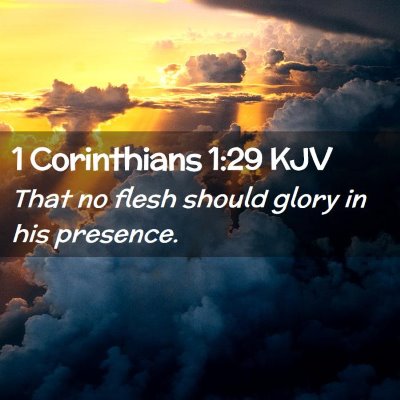 1 Corinthians 1:29 KJV Free Bible Images