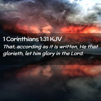 1 Corinthians 1:31 KJV Free Bible Images