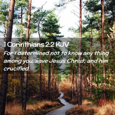 1 Corinthians 2:2 KJV Free Bible Images