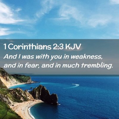 1 Corinthians 2:3 KJV Free Bible Images