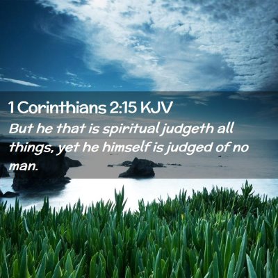 1 Corinthians 2:15 KJV Free Bible Images