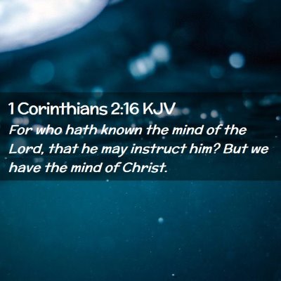 1 Corinthians 2:16 KJV Free Bible Images